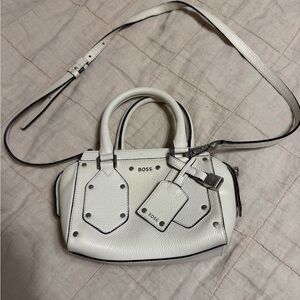 BOSS Ivory Satchel Bag